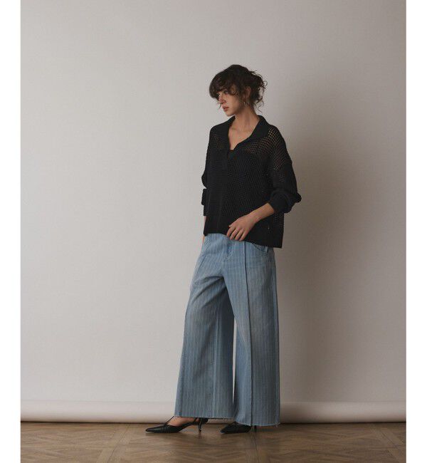 Diagram「メッシュVネックニットトップ」|ニット・セーター|