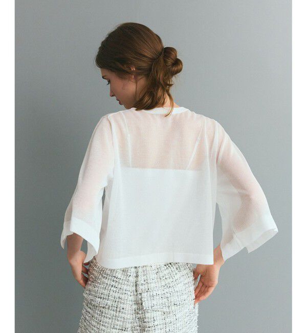 Grace Class「ニットシアーケープカーディガン」|カーディガン|