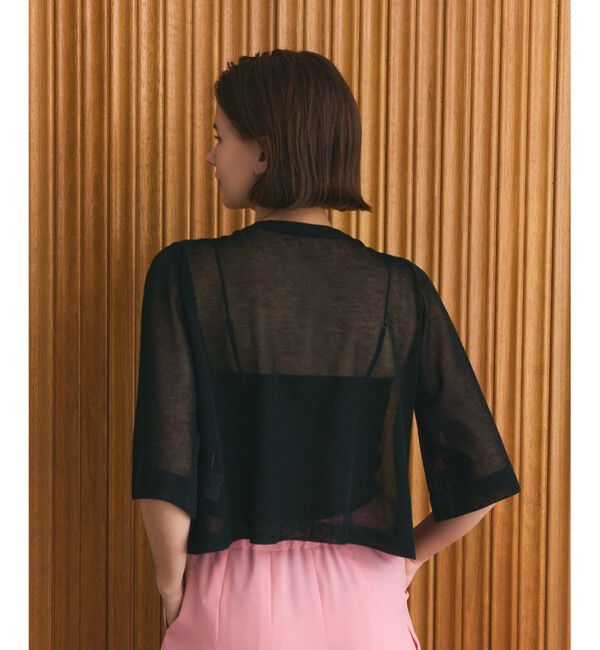 Grace Class「ニットシアーケープカーディガン」|カーディガン|