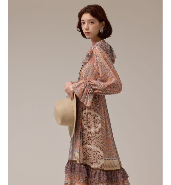 GRACE CONTINENTAL「ペイズリープリントドレス」|ワンピース|