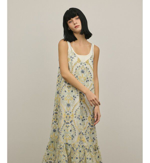 GRACE CONTINENTAL「オーナメントembワンピース」|ワンピース|