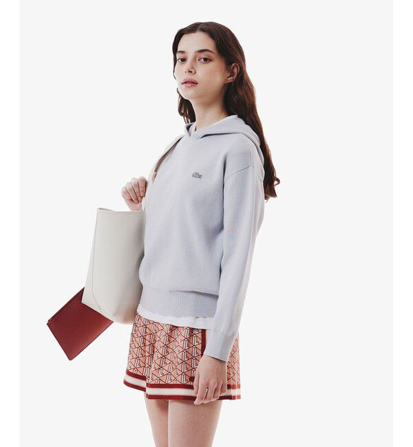 LACOSTE「ニットフーディー / プルオーバーニットパーカー」|ニット・セーター|