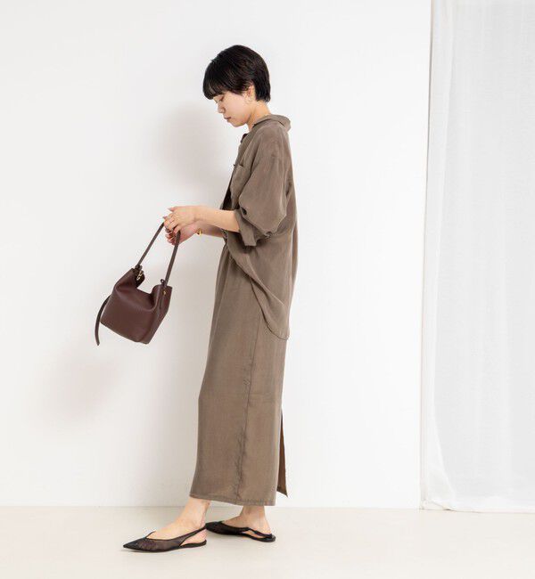 NOLLEY'S「《セットアップ対応》ウォッシャブルシルキーキュプライージースカート」|スカート|