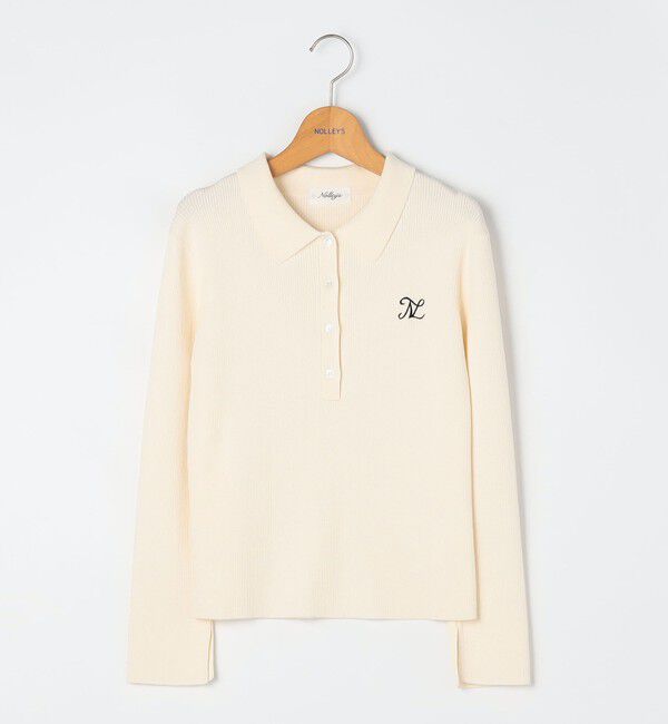 NOLLEY'S「《手洗い可能》ポロ衿リブプルオーバーニット」|ニット・セーター|