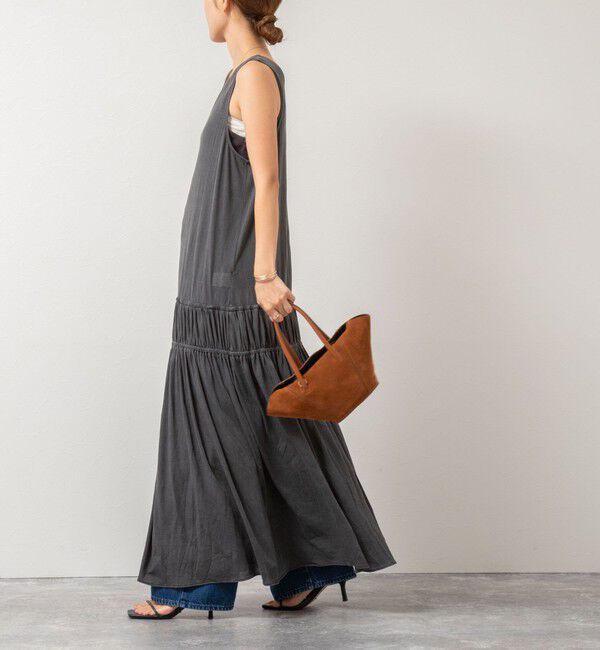 Rie Miller「顔料染マキシ丈ワンピース」|ワンピース|