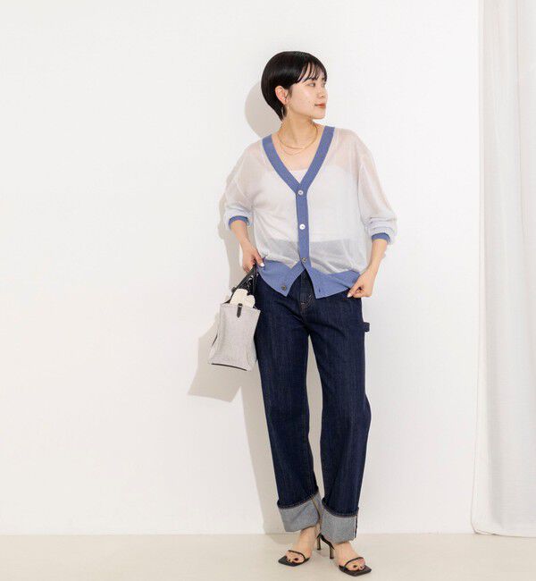 Rie Miller「【RM denim】45th limited editionﾛｰﾙｱｯﾌﾟｽﾄﾚｰﾄﾃﾞﾆﾑ(ｾﾙﾋﾞｯﾁ)」|デニム|