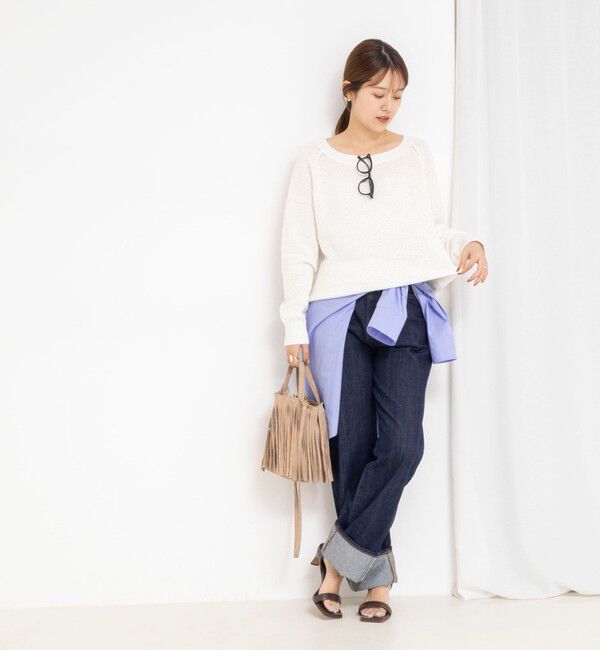 Rie Miller「【RM denim】45th limited editionﾛｰﾙｱｯﾌﾟｽﾄﾚｰﾄﾃﾞﾆﾑ(ｾﾙﾋﾞｯﾁ)」|デニム|