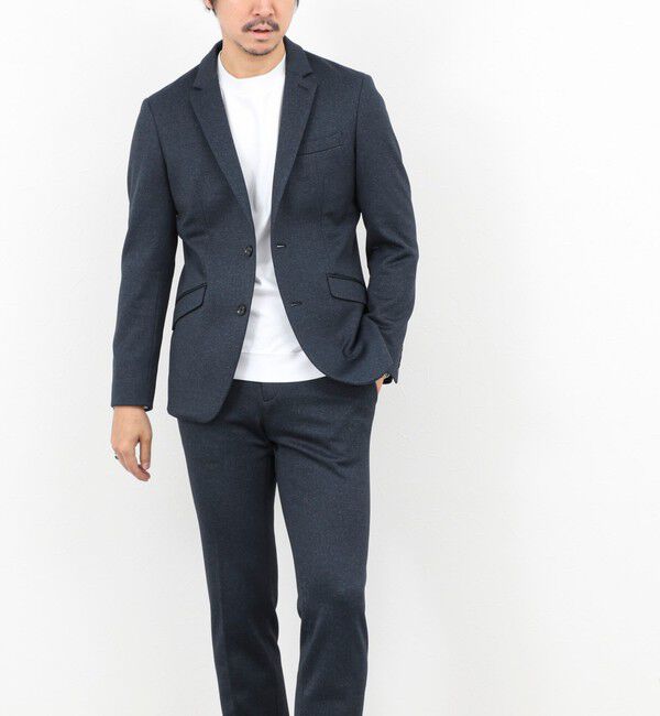 Stutostein「《ビジカジ/セットアップ対応》CORDURA 裏起毛ウォッシャブルストレッチジャケット 25AW」|テーラードジャケット|