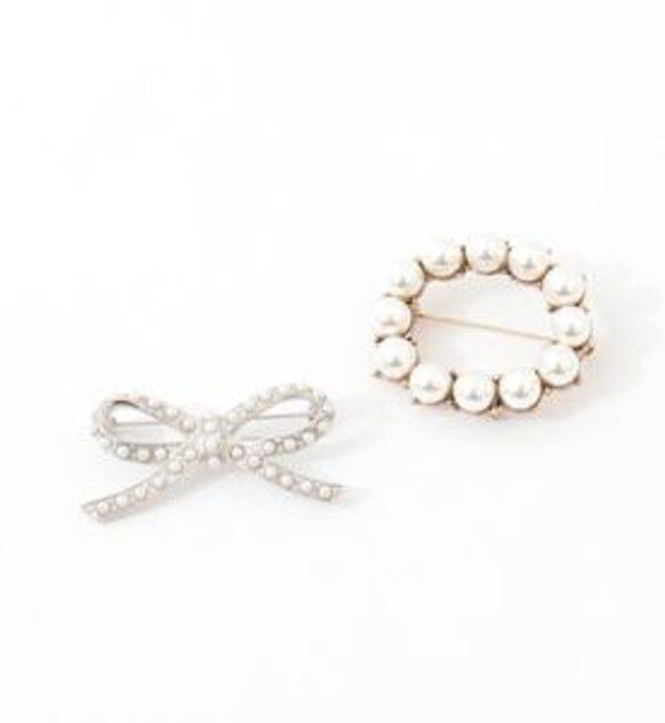 NOLLEY'S「【NOLLEYS goods】リングパールブローチ」|ブローチ・コサージュ|