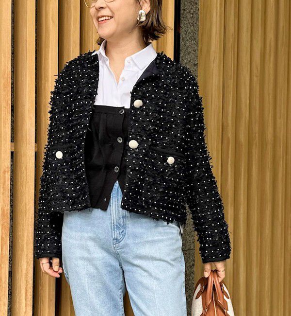 NOLLEY'S「《手洗い可能》チュールリブビスチェ」|キャミソール|