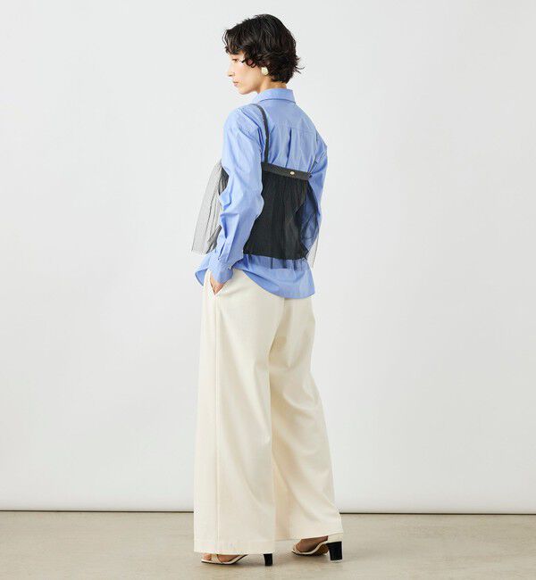 NOLLEY'S「《手洗い可能》チュールリブビスチェ」|キャミソール|