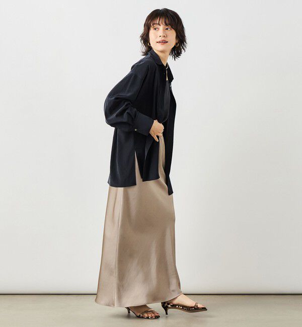 NOLLEY'S sophi「ウォッシャブルトリアセドレープシャツ」|シャツ・ブラウス|