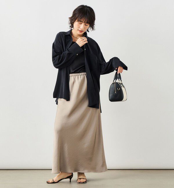 NOLLEY'S sophi「ウォッシャブルトリアセドレープシャツ」|シャツ・ブラウス|