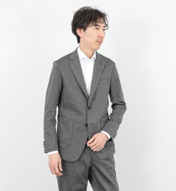 NOLLEY'S goodman「《ビジカジ/セットアップ対応》シャークジャージ イージーJK 26SS」|テーラードジャケット|