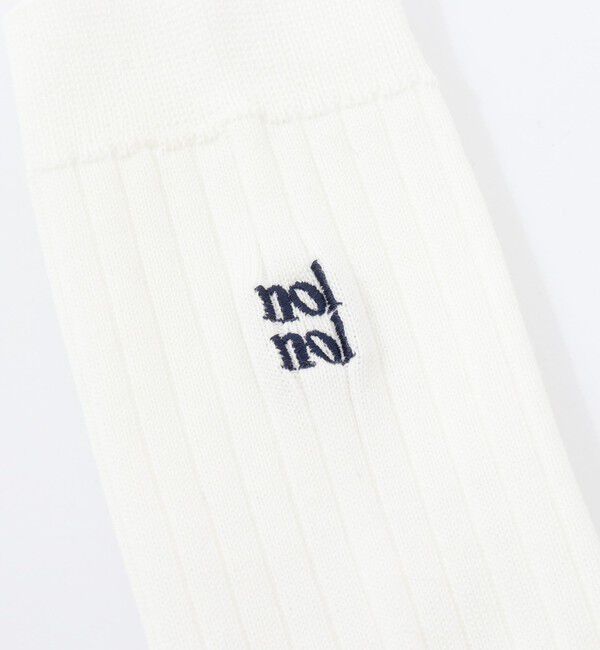 NOLLEY'S「【nolnol/ノルノル】リブソックス」|ソックス|オフホワイト