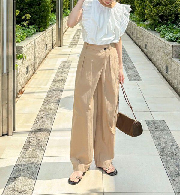 NOLLEY'S「【一部WEB限定サイズ】ウォッシャブル撥水ワイドラップパンツ」|その他|