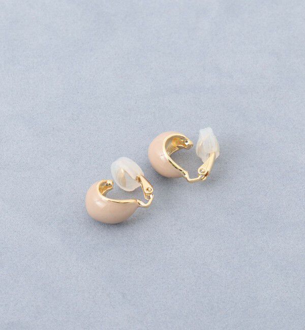 grace grace「【grace grace/グラスグラス】エポクルンイヤリング」|イヤリング|ベージュ