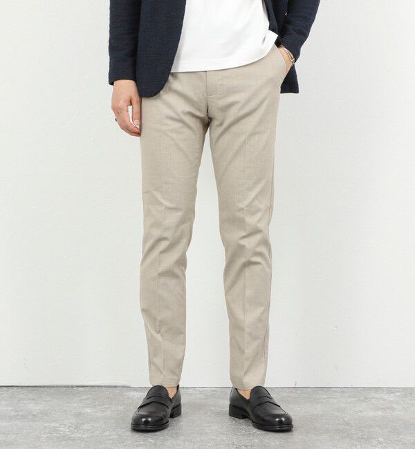 NOLLEY'S goodman「《ビジカジ対応》綿麻COOLMAX スリムフィットパンツ 26SS」|チノ|