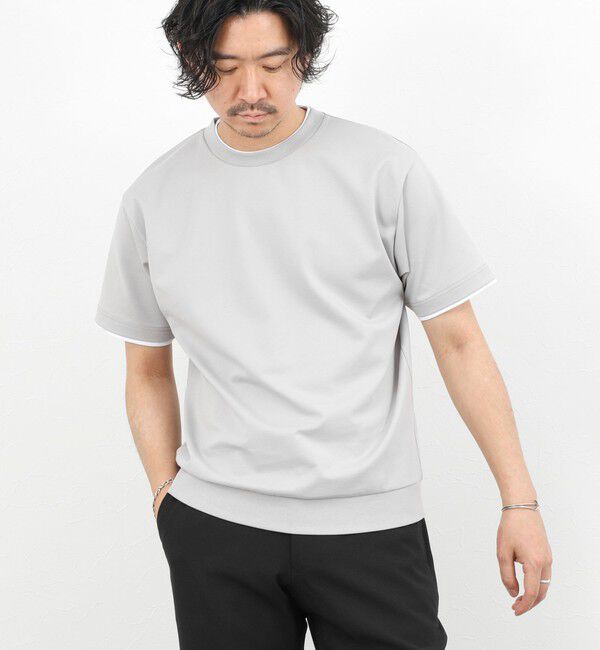 NOLLEY'S goodman「超長綿ハイゲージポンチ フェイクレイヤードTシャツ 26SS」|Tシャツ・カットソー|