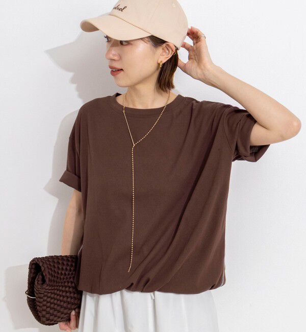 Rie Miller「ウォッシャブルドローストTシャツ」|Tシャツ・カットソー|