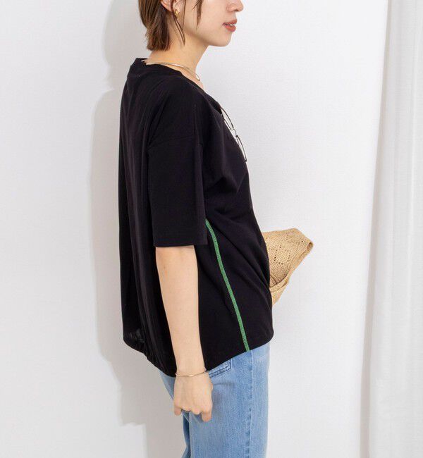 Rie Miller「ウォッシャブルドローストTシャツ」|Tシャツ・カットソー|