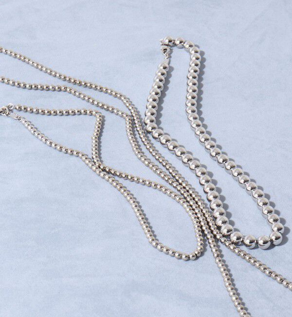 grace grace「【grace grace/グラスグラス】メタボールロングネックレス」|ネックレス|