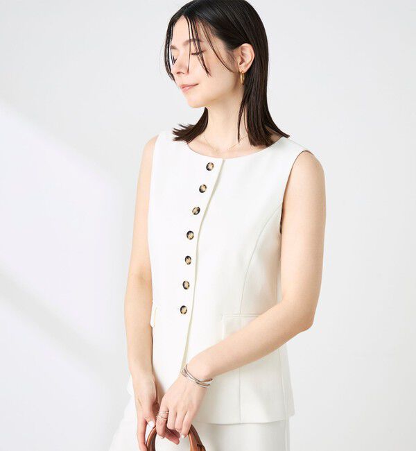 NOLLEY'S sophi「《セットアップ対応》ウォッシャブルドライシャンタンジレ」|ベスト・ジレ|