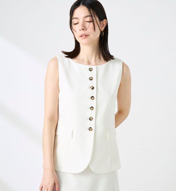 NOLLEY'S sophi「《セットアップ対応》ウォッシャブルドライシャンタンジレ」|ベスト・ジレ|