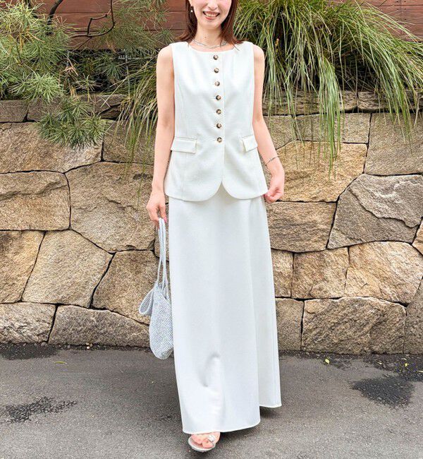 NOLLEY'S sophi「《セットアップ対応》ウォッシャブルドライシャンタンジレ」|ベスト・ジレ|