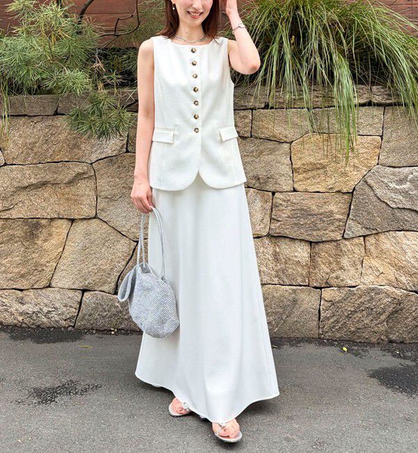 NOLLEY'S sophi「《セットアップ対応》ウォッシャブルドライシャンタンジレ」|ベスト・ジレ|