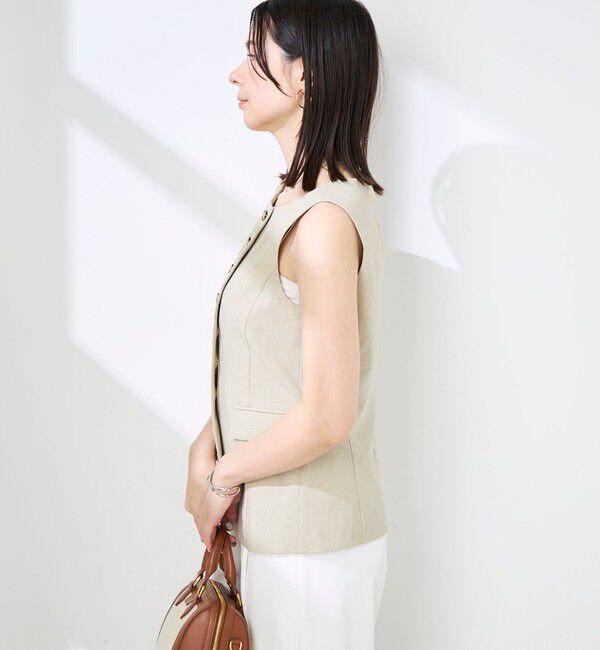 NOLLEY'S sophi「《セットアップ対応》ウォッシャブルドライシャンタンジレ」|ベスト・ジレ|