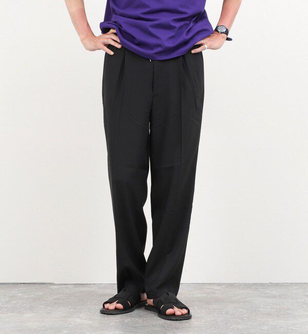 NOLLEY'S goodman「《セットアップ対応》Reflax ワンタックイージーパンツ 26SS」|チノ|