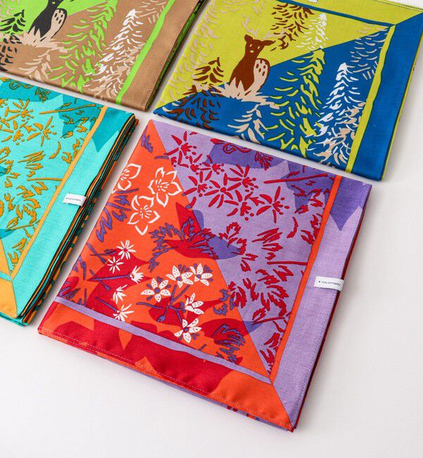 NOLLEY'S goodman「【halo commodity/ハロ コモディティー】Bandanna90 h261-906」|バンダナ・スカーフ|パープル系1