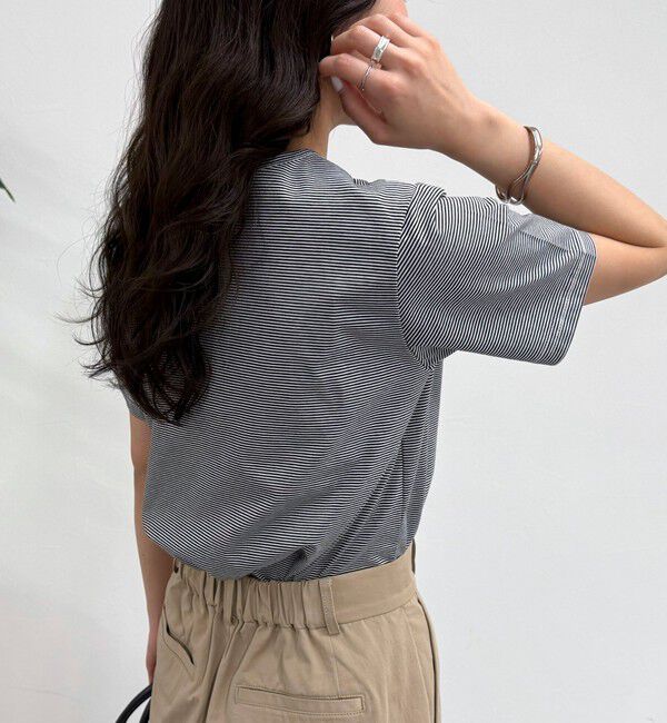 fredy emue「ハートFR刺繍ヘンリーTシャツ」|Tシャツ・カットソー|