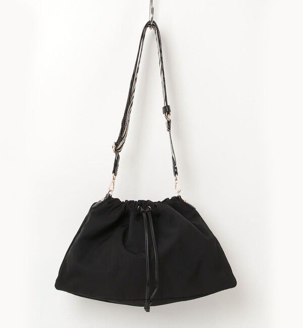 fredy emue「ジャガードショルダードロスト巾着バッグ」|ショルダー・メッセンジャー|