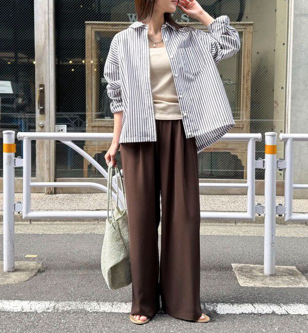 fredy emue「【ラクなのにきちんと見え】シャラリツイル イージーパンツ」|チノ|