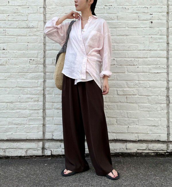 fredy emue「【ラクなのにきちんと見え】シャラリツイル イージーパンツ」|チノ|