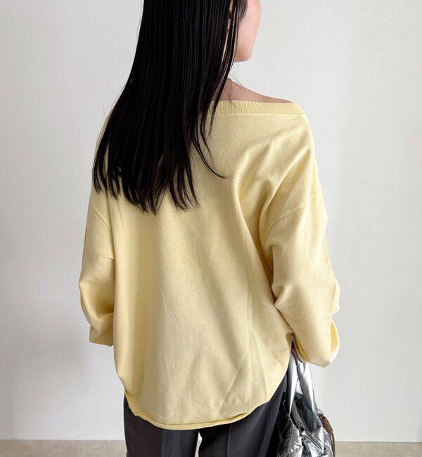 fredy emue「ヴィンテージ加工裏毛オフショルプルオーバー」|Tシャツ・カットソー|