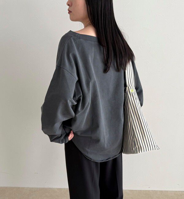 fredy emue「ヴィンテージ加工裏毛オフショルプルオーバー」|Tシャツ・カットソー|