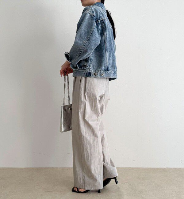 fredy emue「コットンナイロンタックギャザーパンツ」|チノ|