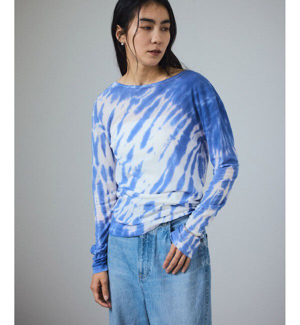 SALON adam et rope'「タイダイシアーロングスリーブTシャツ」|Tシャツ・カットソー|