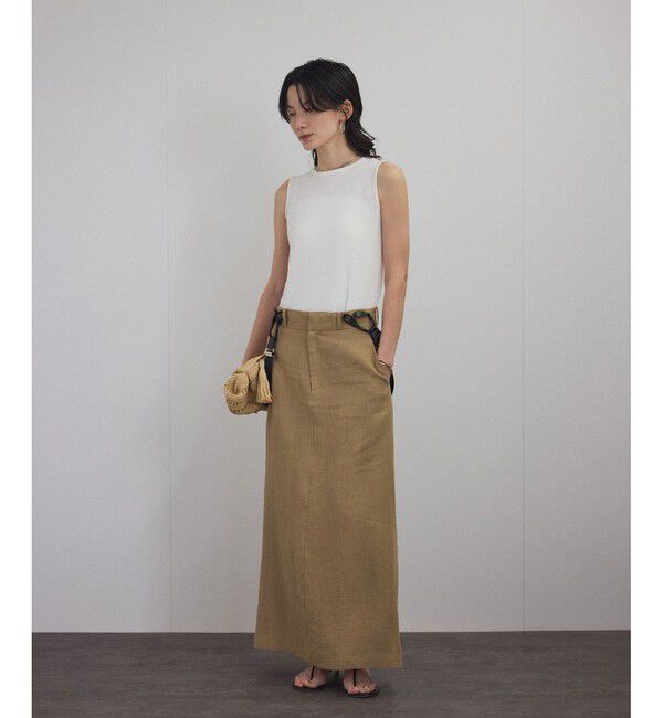 SALON adam et rope'「【WEB限定】ループヤーンノースリーブニットプルオーバー」|タンクトップ|