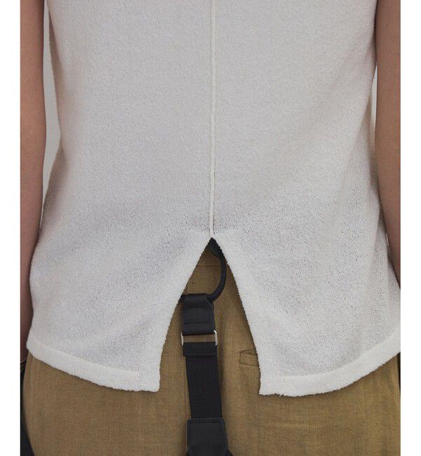 SALON adam et rope'「【WEB限定】ループヤーンノースリーブニットプルオーバー」|タンクトップ|