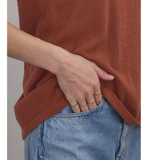 SALON adam et rope'「【WEB限定】ループヤーンノースリーブニットプルオーバー」|タンクトップ|