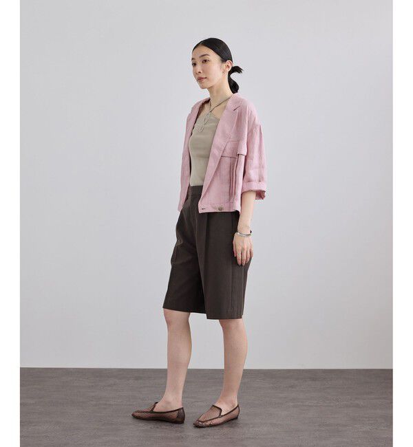 SALON adam et rope'「リネンツイルブルゾン」|ブルゾン・スタジャン|