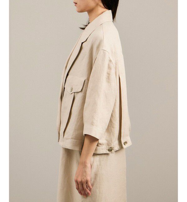 SALON adam et rope'「リネンツイルブルゾン」|ブルゾン・スタジャン|