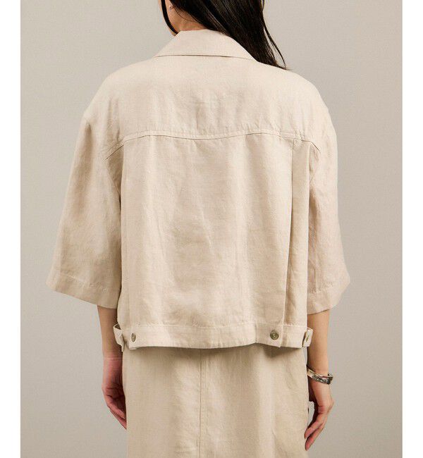 SALON adam et rope'「リネンツイルブルゾン」|ブルゾン・スタジャン|