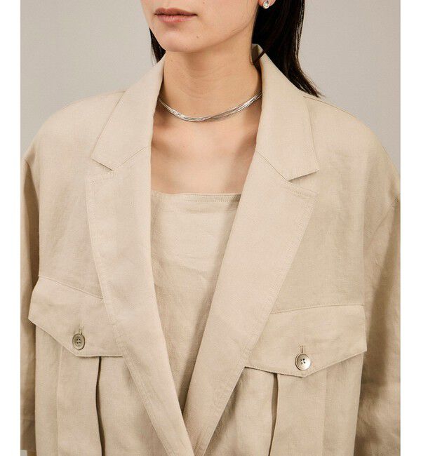 SALON adam et rope'「リネンツイルブルゾン」|ブルゾン・スタジャン|