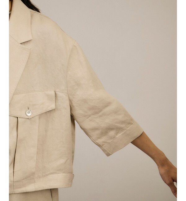 SALON adam et rope'「リネンツイルブルゾン」|ブルゾン・スタジャン|