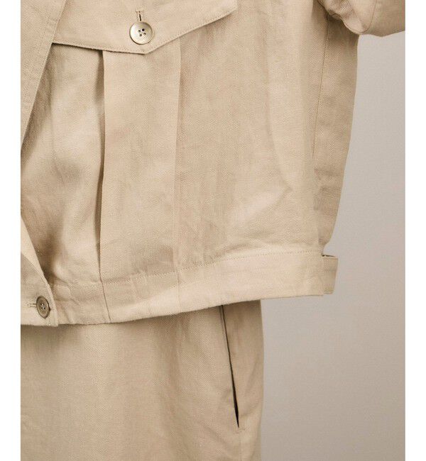 SALON adam et rope'「リネンツイルブルゾン」|ブルゾン・スタジャン|